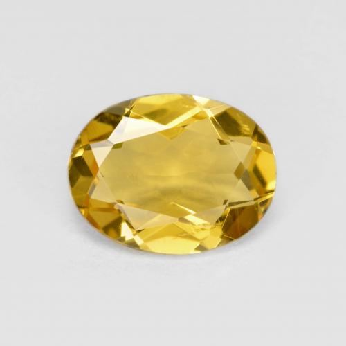 Berilo Amarelo escuro Natural 1.57ct, Corte Oval, VS