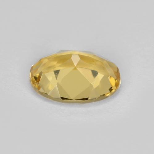 Berilo Goldenrod amarelo Natural 1,57ct, Corte Oval, VVS-VS