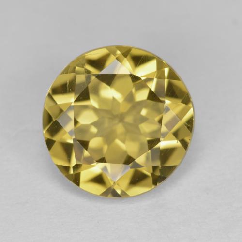 Berilo Outono Amarelo Natural 2.85ct, Corte Redondo, VS