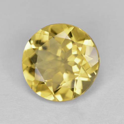 Berilo Outono Amarelo Natural 2.85ct, Corte Redondo, VS