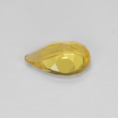 Berilo ouro amarelado Natural 0.56ct, Formato de pêra, VVS