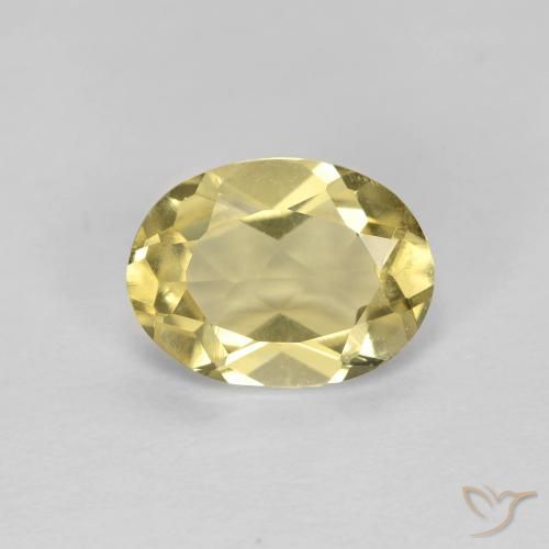 1.12ct Natural Amarelo Mostarda Berilo, oval, VVS-VS
