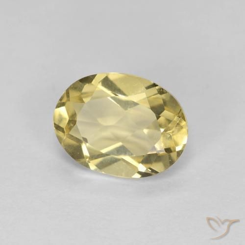 Berilo Amarelo Mostarda Natural 1.12ct, oval, VVS-VS