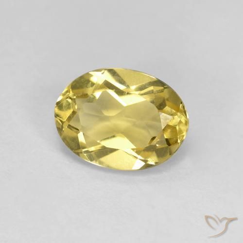 Berilo Amarelo Mostarda Natural 1.23ct, oval, VVS-VS