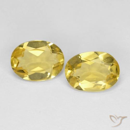 2.13ctw Natural Amarelo Dijon Berilo, oval, VVS-VS