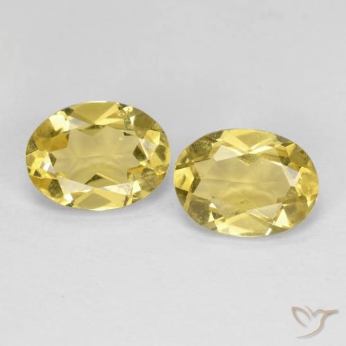 2.38ctw Natural Amarelo Dijon Berilo, oval, VS