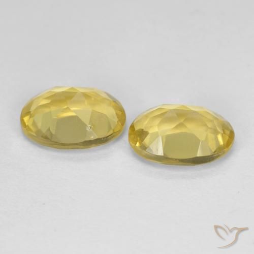 Pedras preciosas de Berilo Amarelo Dijon natural de 2.38 ct, oval, VS