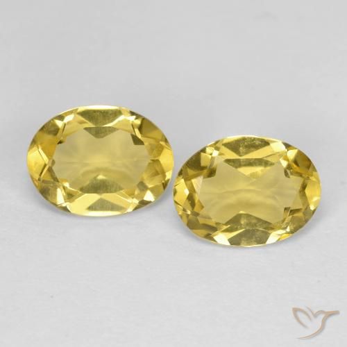 2.32ctw Natural Amarelo Dijon Berilo, oval, VVS-VS