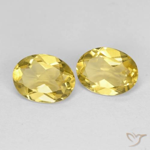 Pedras preciosas de Berilo Amarelo Dijon natural de 2.32 ct, oval, VVS-VS