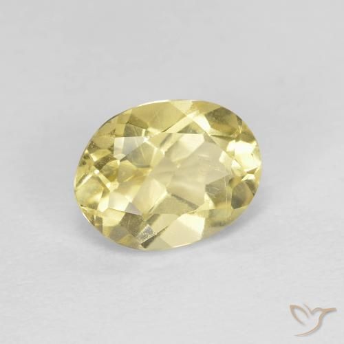 Berilo Luz amarela Natural 1.27ct, oval, VVS-VS