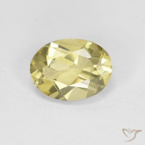 1.16ct Natural Luz amarela Berilo, oval, VVS-VS