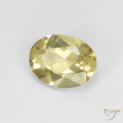Berilo Luz amarela Natural 1.16ct, oval, VVS-VS