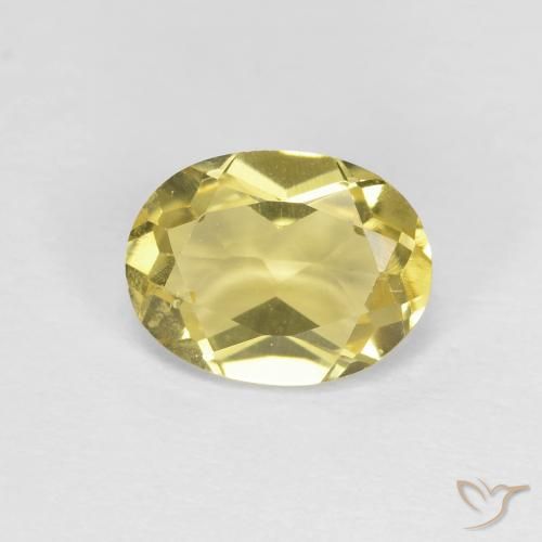 1.21ct Natural Luz amarela Berilo, oval, VVS-VS
