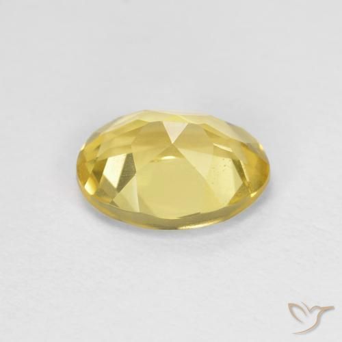 Berilo Amarelo claro médio Natural 1.21ct, oval, VVS-VS