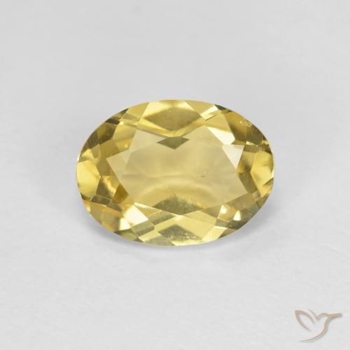 1.22ct Natural Amarelo Dijon Berilo, oval, VVS-VS