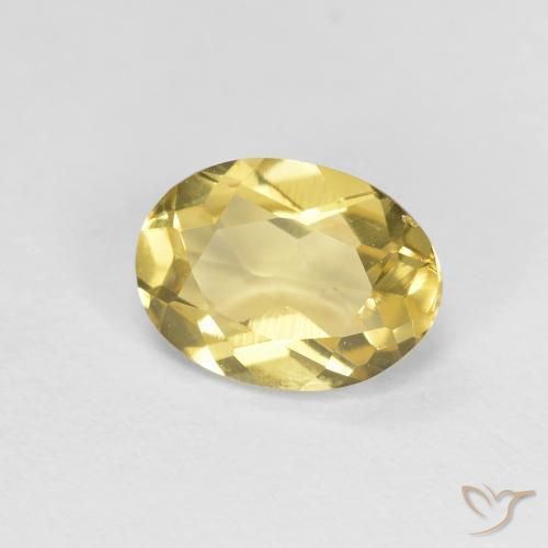 Berilo Amarelo Dijon Natural 1.22ct, oval, VVS-VS