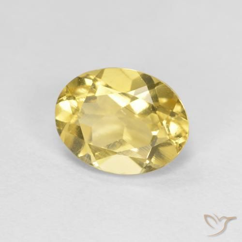 Berilo Amarelo Toscana Natural 1.29ct, oval, VVS-VS