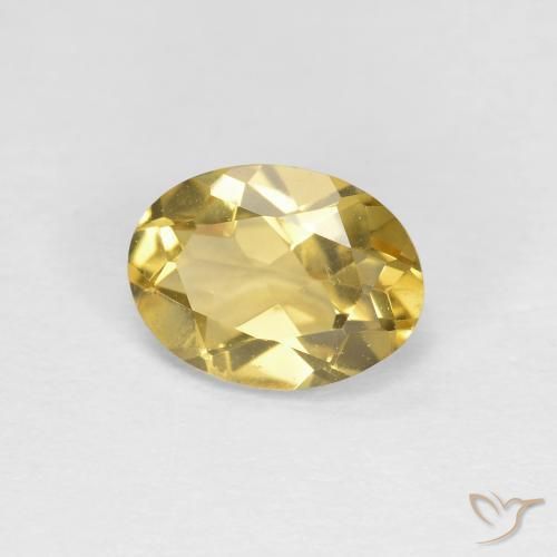 Berilo amarelo real Natural 0.95ct, oval, VVS-VS