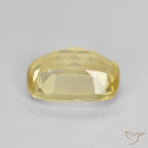Berilo amarelo médio Natural 1.32ct, Almofada, VVS