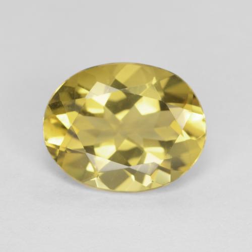 Berilo Amarelo Dijon Natural 2.33ct, Corte Oval, VVS