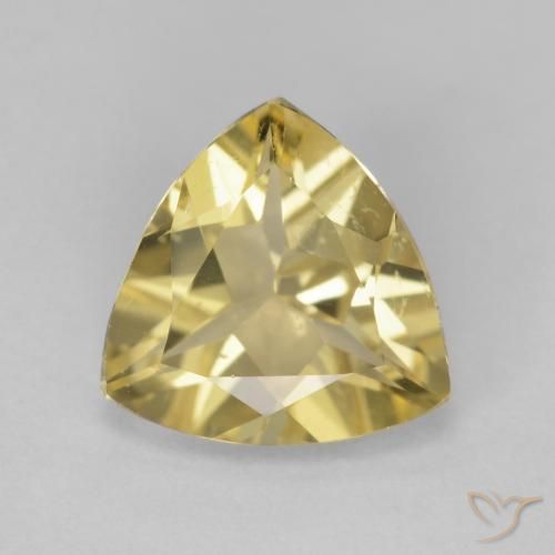 1.32ct Natural amarelo quente Berilo, Trilhão, VVS-VS