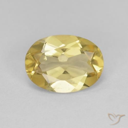 1.52ct Natural Luz amarela Berilo, oval, VS