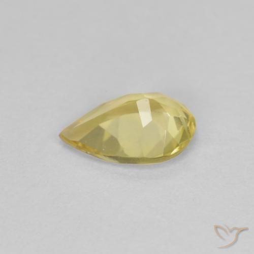 Berilo Amarelo Dijon Natural 0.49ct, Formato de pêra, VS