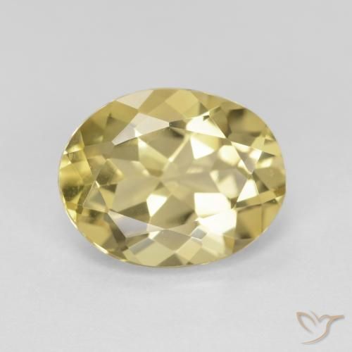 2.56ct Natural amarelo quente Berilo, oval, VS