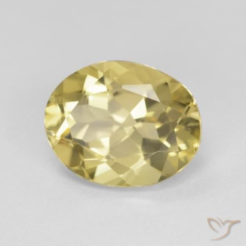 Berilo amarelo quente Natural 2.56ct, oval, VS