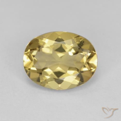 2.24ct Natural amarelo médio Berilo, oval, VS