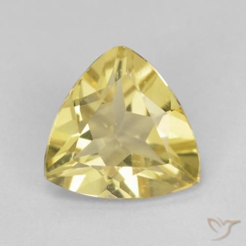1.36ct Natural Luz amarela Berilo, Trilhão, VS
