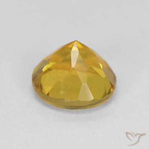 Berilo Amarelo escuro Natural 1.41ct, Redondo, VS