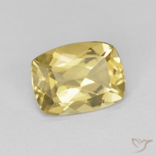 Berilo Luz Dourada Natural 1.69ct, Almofada, VS