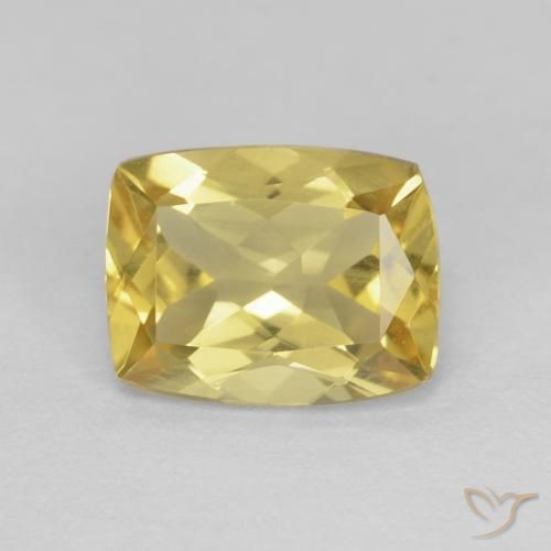 1.42ct Natural Amarelo claro mel Berilo, Almofada, VS