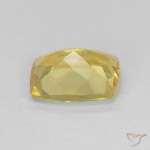 Berilo Amarelo claro mel Natural 1.42ct, Almofada, VS
