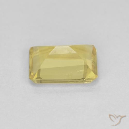 Berilo Amarelo Mel Muito Claro Natural 0.94ct, Corte Octógono / Esmeralda, VS