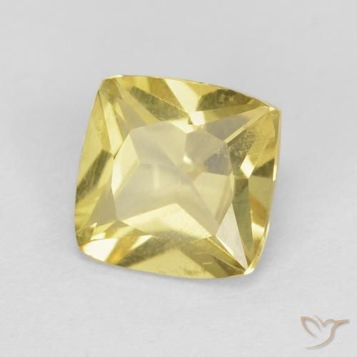 Berilo Amarelo Terroso Natural 0.91ct, Almofada, VS