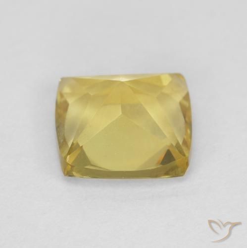 Berilo Amarelo Terroso Natural 0.91ct, Almofada, VS