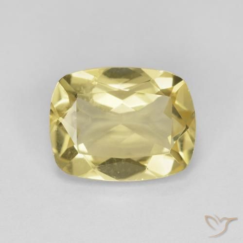 1.84ct Natural Luz amarela Berilo, Almofada, VS