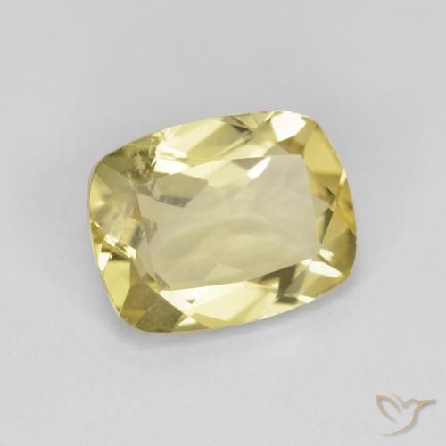 Berilo Luz amarela Natural 1.84ct, Almofada, VS