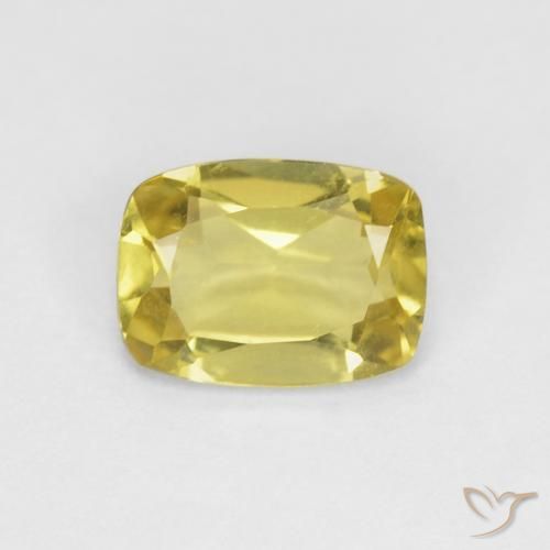 0.75ct Natural Amarelo Mel Muito Claro Berilo, Almofada, VS