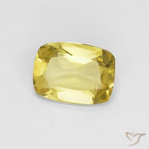 Berilo Amarelo Mel Muito Claro Natural 0.75ct, Almofada, VS