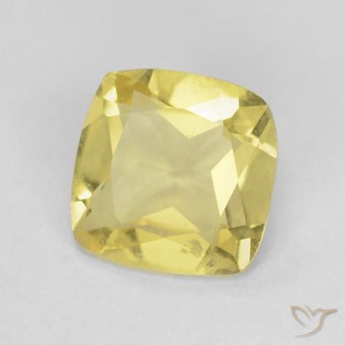 Berilo Luz amarela Natural 0.65ct, Almofada, VS