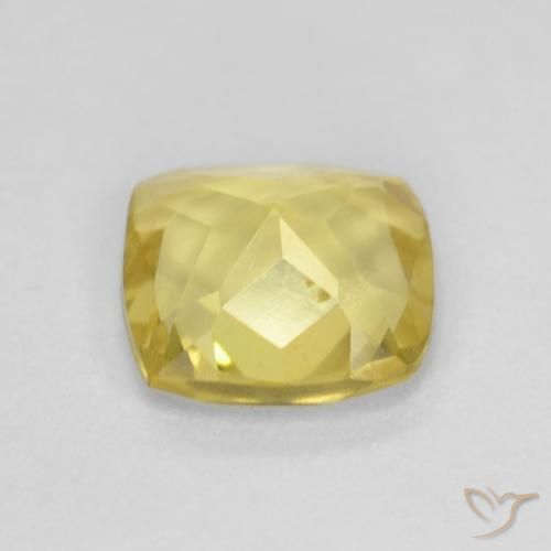 Berilo Luz amarela Natural 0.65ct, Almofada, VS