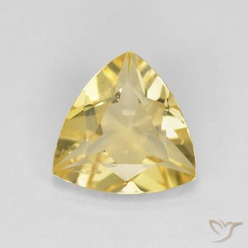 1.38ct Natural Amarelo Dourado Claro Berilo, Trilhão, VS