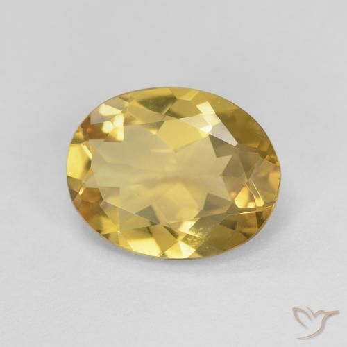 Berilo Goldenrod amarelo Natural 2.06ct, oval, VS