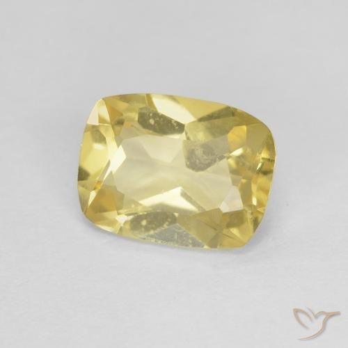 1.23ct Natural Amarelo Dourado Claro Berilo, Almofada, VS
