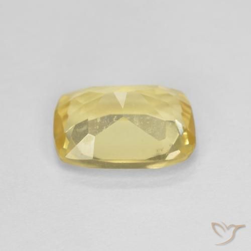 Berilo Amarelo Dourado Claro Natural 1.23ct, Almofada, VS