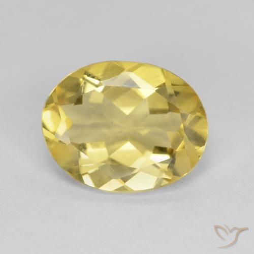 2.84ct Natural amarelo quente Berilo, oval, VVS-VS