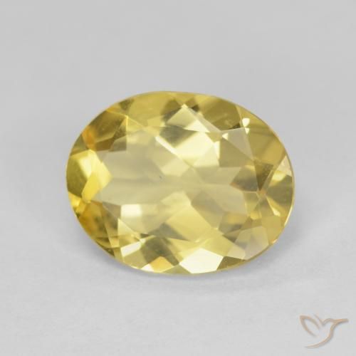 Berilo amarelo quente Natural 2.84ct, oval, VVS-VS